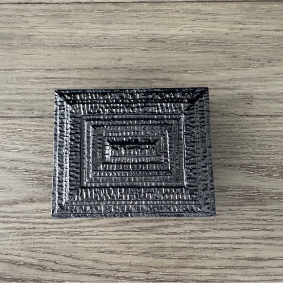 Textured Black Jewelry Box - Picture 1 of 10